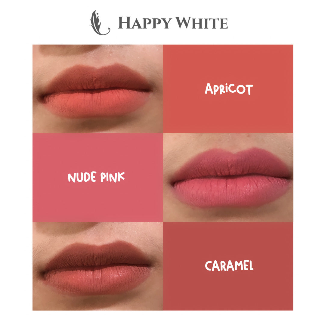 Happy White Matte Lipcream Serum + UV filter Caramel 4 g