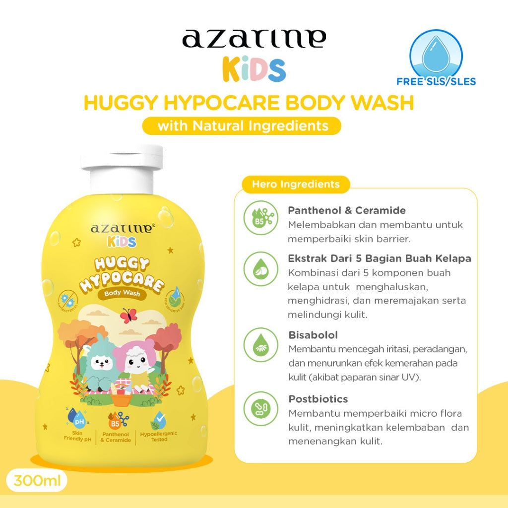 Azarine Kids Huggy Hypocare Body Wash 300ml