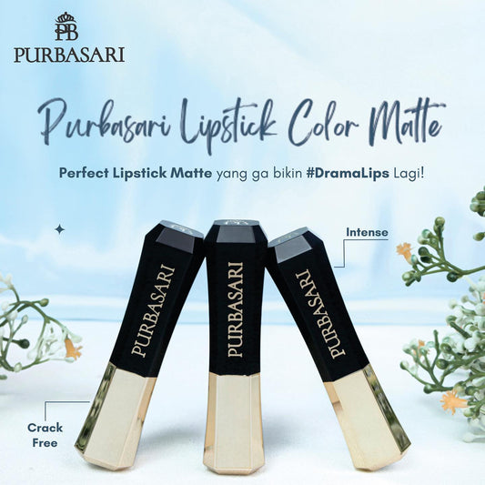 Purbasari Lipstick Color Matte 83 Pirus | 2,6 g