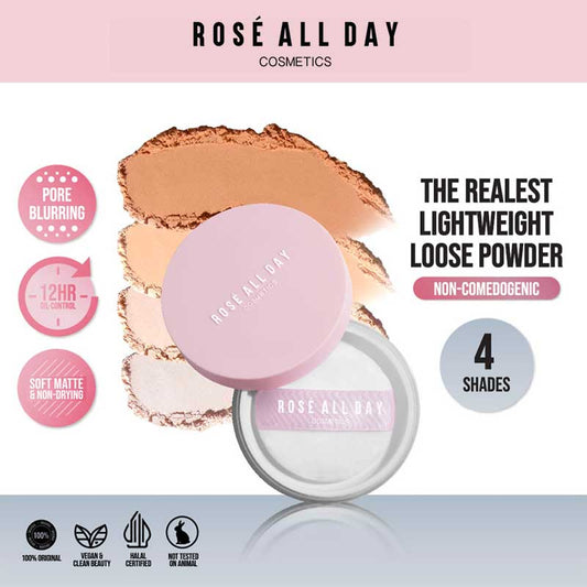 ROSE ALL DAY The Realest Lightweight Loose Powder - Medium