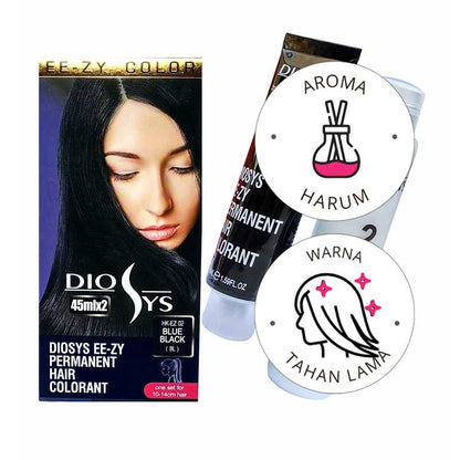 Diosys Hair Colour 02 Blue Black | 100 ml