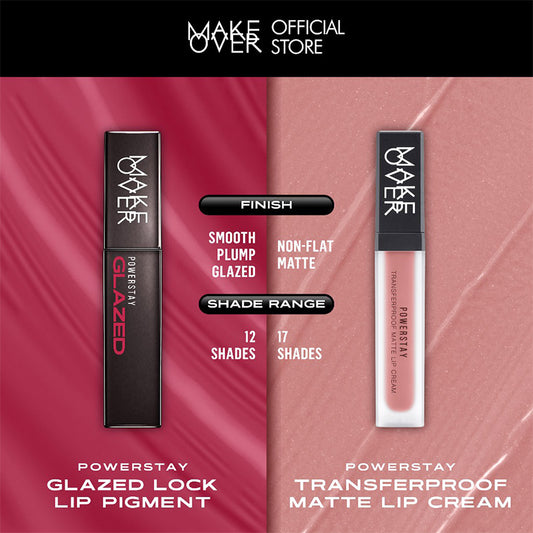 MAKE OVER Powerstay Glazed Lock Lip Pigment - D09 Skye Glaze | 3 gr