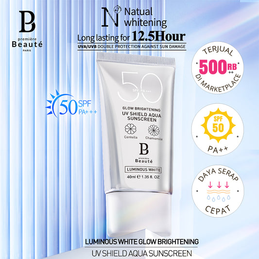 Premiere Beaute Luminous White Series Glow Brightening UV Shield Aqua Sunscreen | 40 ml