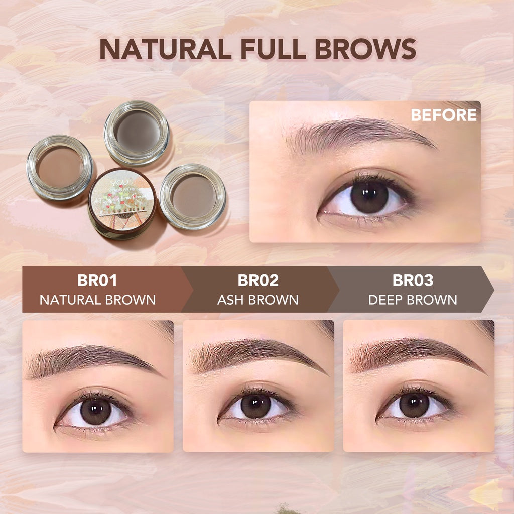 Y.O.U Colorland Art Shaping Brow Pomade - BR01 Natural Brown