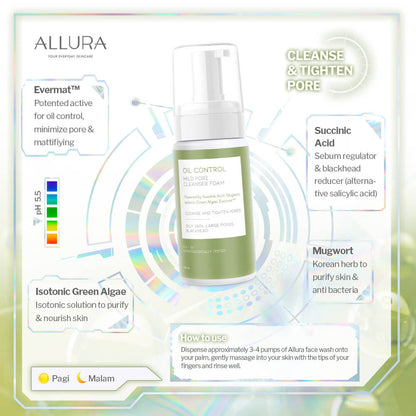 Allura Oil Control Mild Cleanser Foam | 100 g