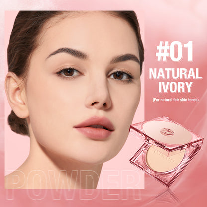 O.TWO.O Face Powder Oil Control long Lasting 24H Locking makeup face 01 NATURAL IVORY (for natural fair skin tones)