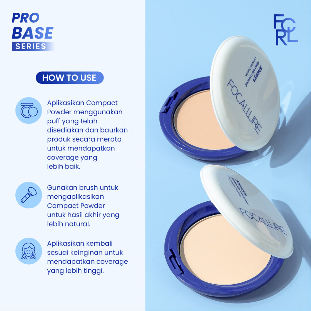 FOCALLURE Always Keep Me Covered Compact Powder - 04 SAND