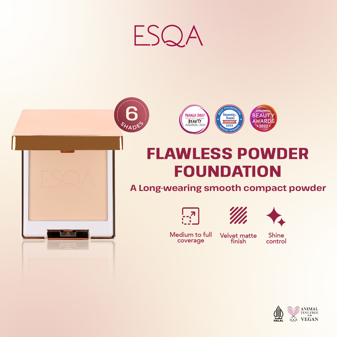 ESQA Flawless Powder Foundation Granola 6.5gr