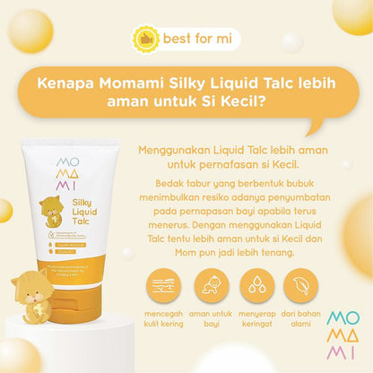 MoMaMi Silky Liquid Talc - Lotion & Cream Bayi 70ml