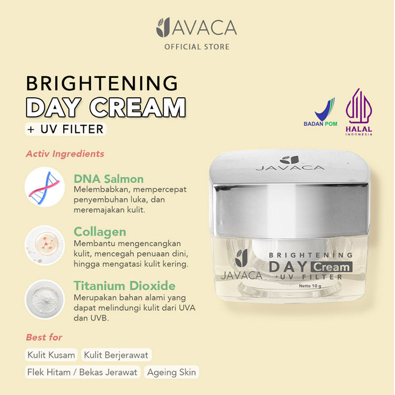 Javaca Brightening Day Cream | 10 g