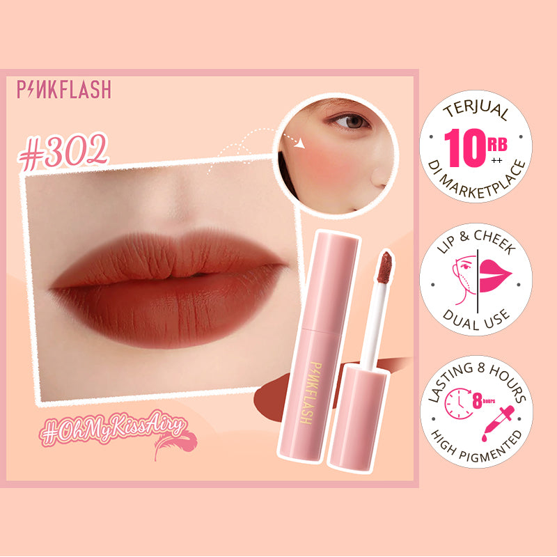 Pinkflash M01 Lip & Cheek Duo Matte Tint - #302 | 30 ml