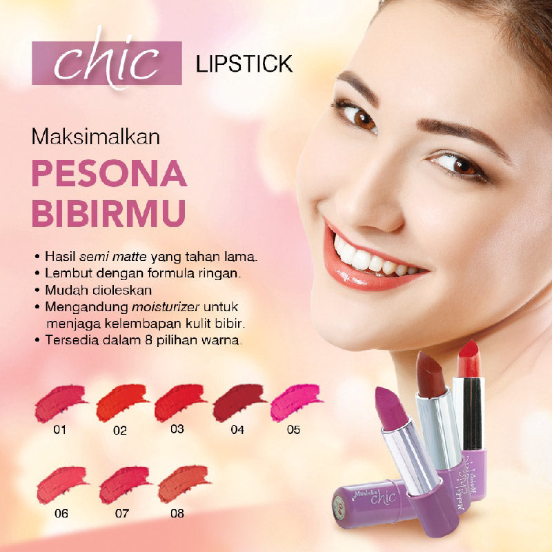 Mirabella Chic Colormoist Lipstick 06 | 3.6gr