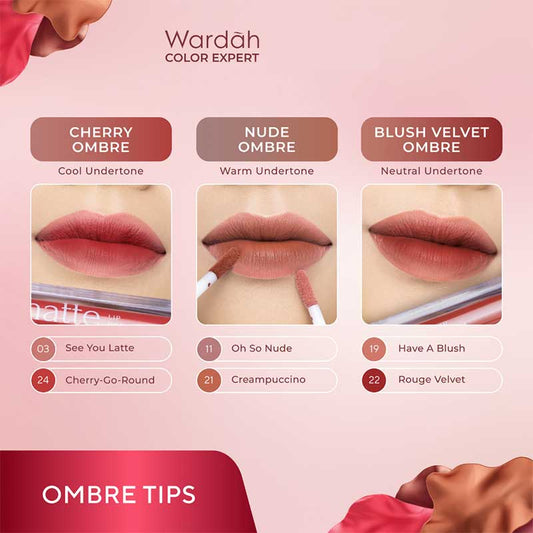 WARDAH Exclusive Matte Lip Cream 19 - Have a Blush! 4 gr