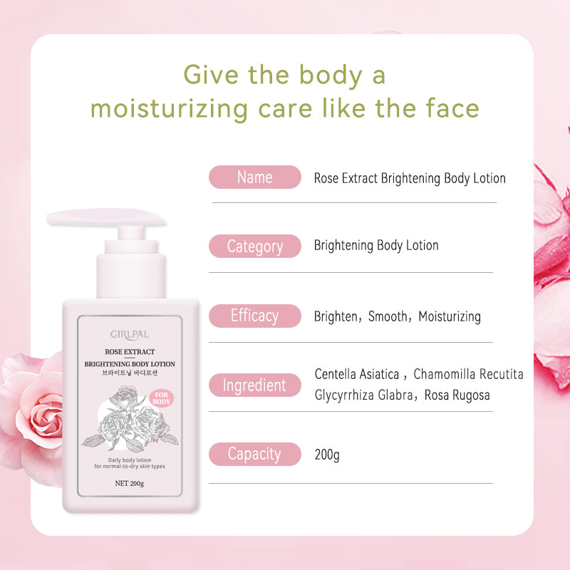 Girlpal Rose Brightening Body Lotion | 200 ml