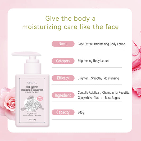 Girlpal Rose Brightening Body Lotion | 200 ml