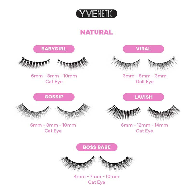 Yvenetic Magnetic Eyelash Xoxo (Medium Series) 0.5g