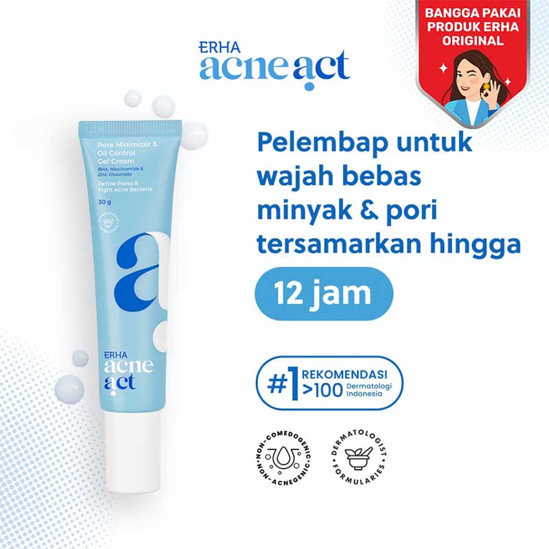 ERHA AcneAct Pore Minimizer & Oil Control Gel Cream 30 gr