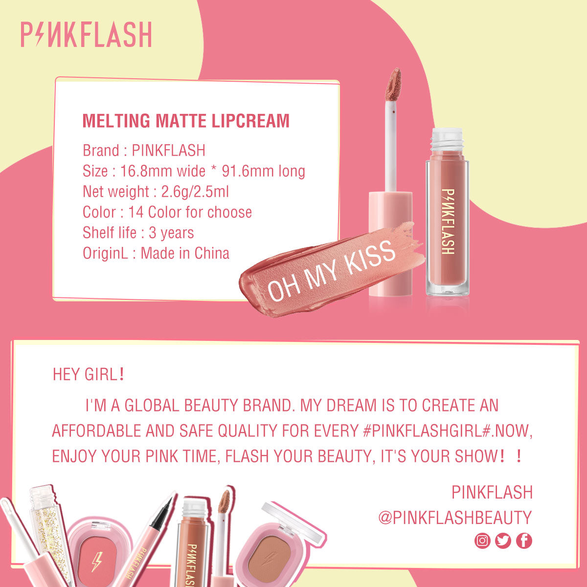 Pinkflash L01 Lasting Matte Lipcream - N04