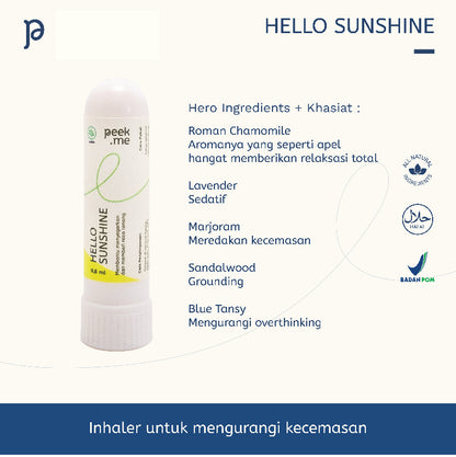 Peek Me Naturals Inhaler Hello Sunshine | 0.6 ml