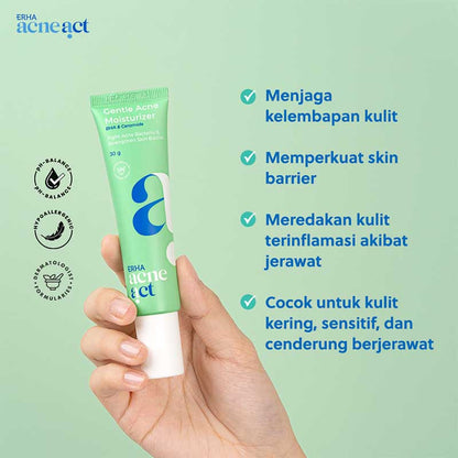 ERHA AcneAct BHA & Ceramide Gentle Acne Moisturizer 30 gr