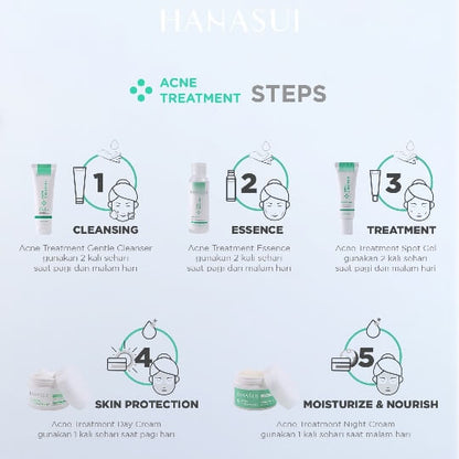 Hanasui Acne Treatment Series Pack + Free Pouch