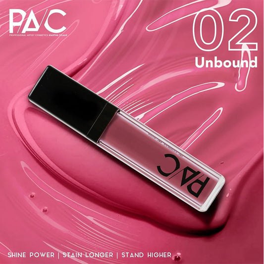 PAC High Shine Creamy Lip Stain - 02 Unbound | 6.5ml