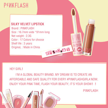 Pinkflash Silky Velvet Lip Cream PF-L04 NU01