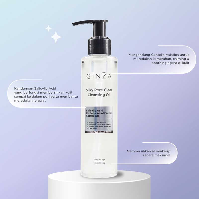 Ginza Silky Pore Clear Cleansing Oil 155ml