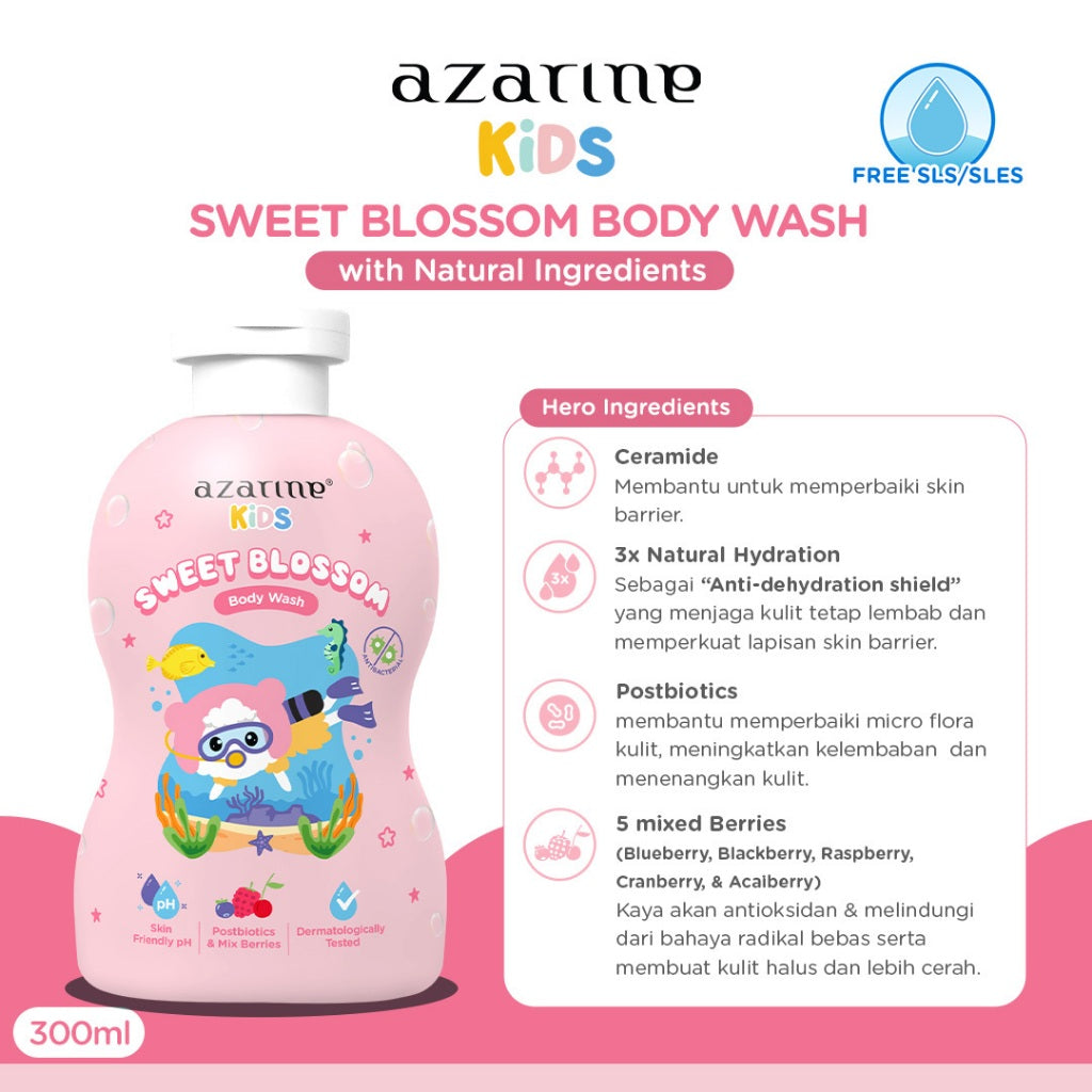 Azarine Kids Sweet Blossom Body Wash 300ml