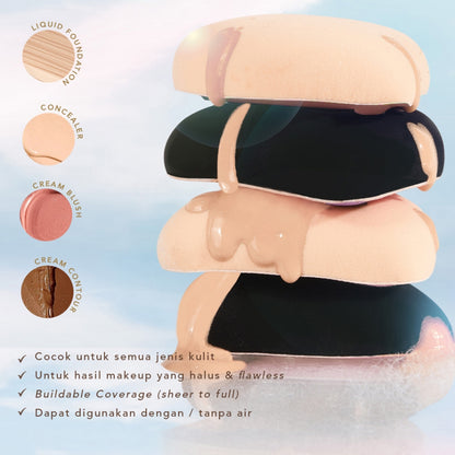 Aeris Beaute Cloud Conceal Puff - Marshmallow Noir