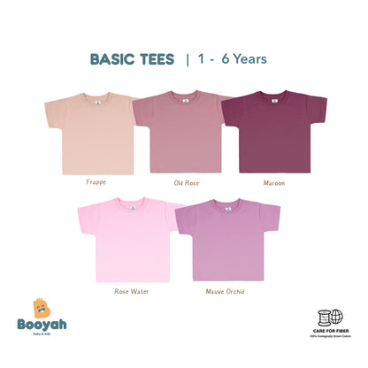 Booyah Baby & Kids Kaos Anak - Basic Tee Mauve Orchid (1 Years)