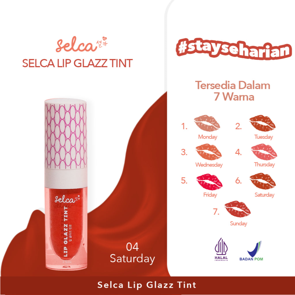 SELCA Lip Glazz Tint Day Series - Saturday | 2.5ml