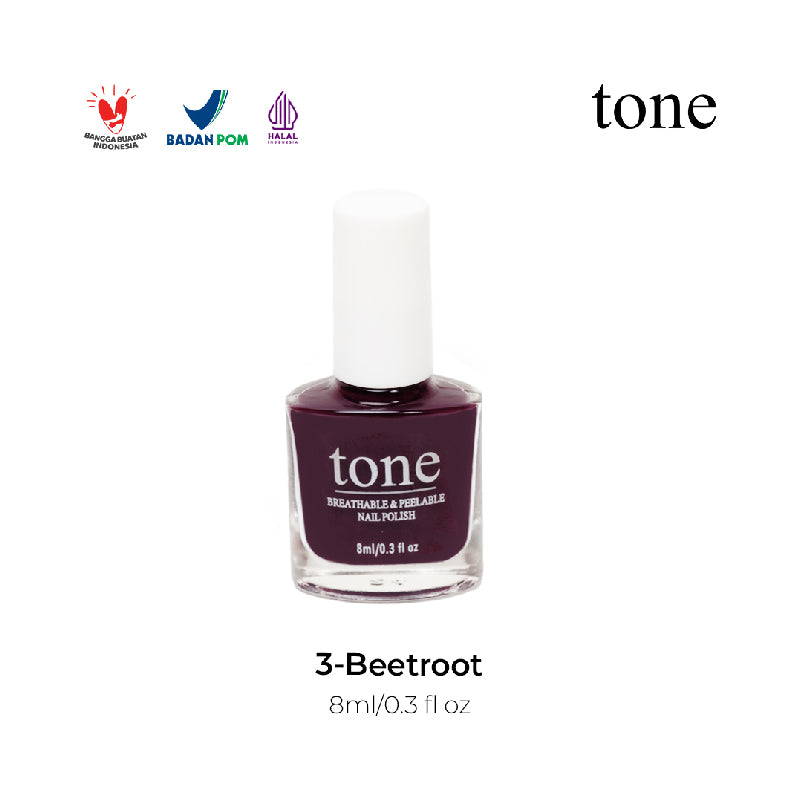 TONE Breathable and Peelable Nail Polish Neutral Palette Series 3