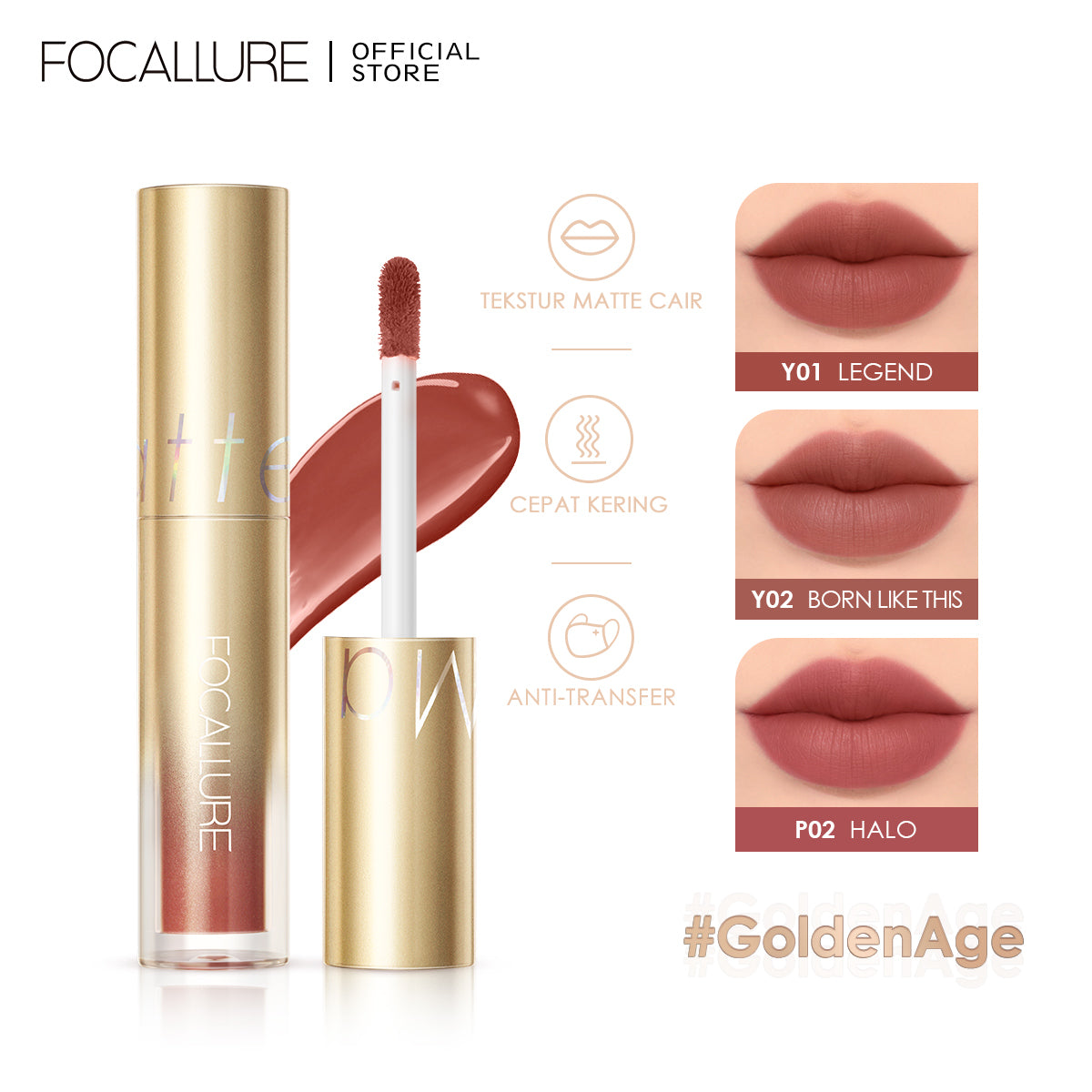 Focallure Ultra Matte Liquid Lipstick FA245 Y02