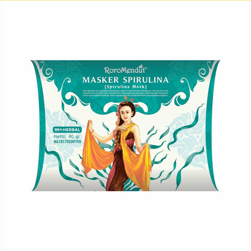 Roro Mendut Masker Spirulina Whitening Anti Acne Mask | 40 g