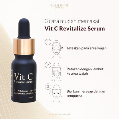 Glam Shine Brightening Serum Vit C Revitalize 10ml