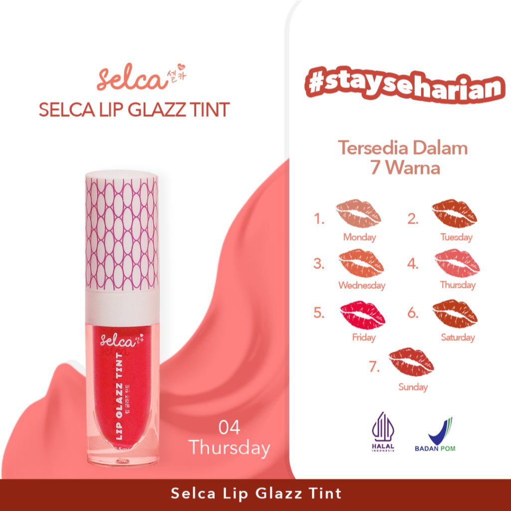 SELCA Lip Glazz Tint Day Series - Thursday | 2.5ml