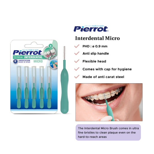 Pierrot Interdental Micro Brush 0.9 mm (isi 5) / Sikat Gigi Behel Kawat Gigi Ortho