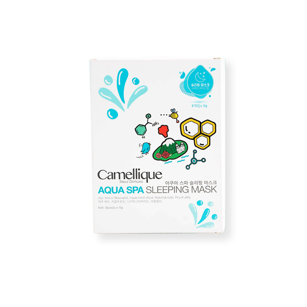 Camellique Masker Aqua Spa Hyaluronic Acid Sleeping Mask Korea 1 Box | 300gr