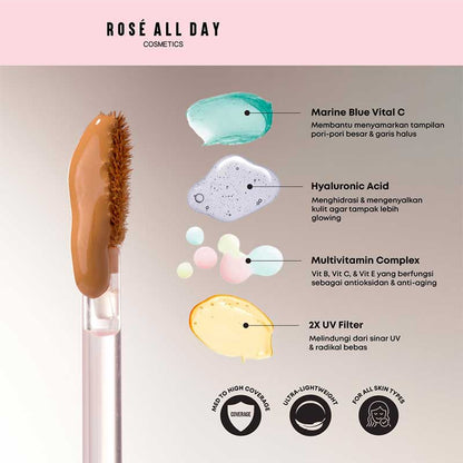 ROSE ALL DAY The Realest Lightweight Concealer - Fair