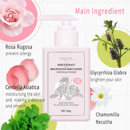 Girlpal Rose Brightening Body Lotion | 200 ml