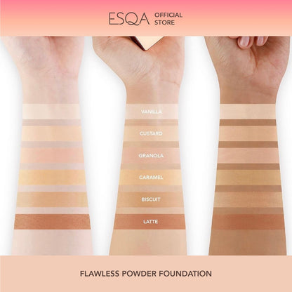 ESQA Flawless Powder Foundation Vanilla 6.5gr