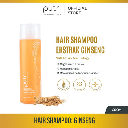 Putri With Nusilk Technology Shampoo With Ginseng Extract 200ml