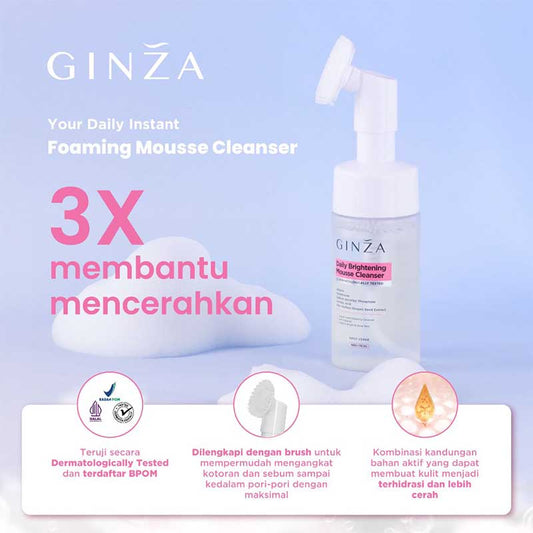 Ginza Daily Brightening Mousse Cleanser 110ml