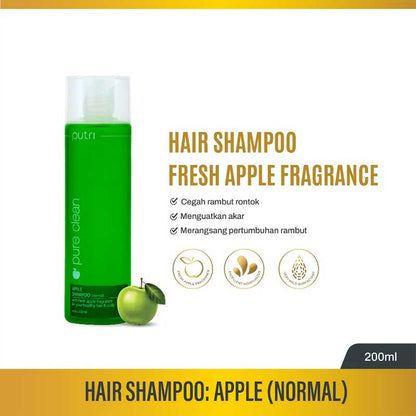 Putri Apple Shampoo (Normal) With Fresh Apple Fragrance 200ml