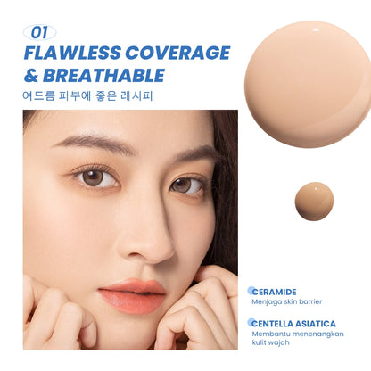 Y.O.U Cloud Touch Dreamy-fit Lasting Mesh Cushion - N610Golden Honey - 10g