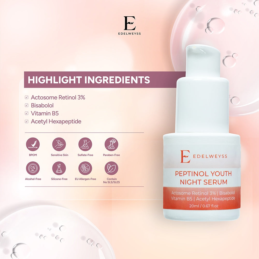 Edelweyss Peptinol Youth Night Serum | 20ml