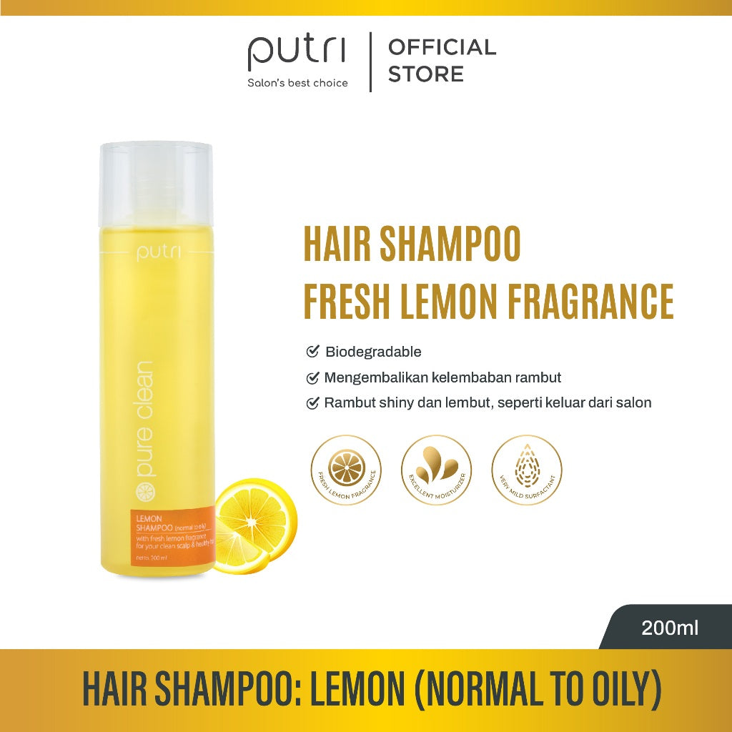 Putri Lemon Shampoo (Normal To Oily) With Fresh Lemon Fragrance 200ml