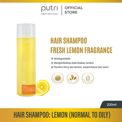 Putri Lemon Shampoo (Normal To Oily) With Fresh Lemon Fragrance 200ml