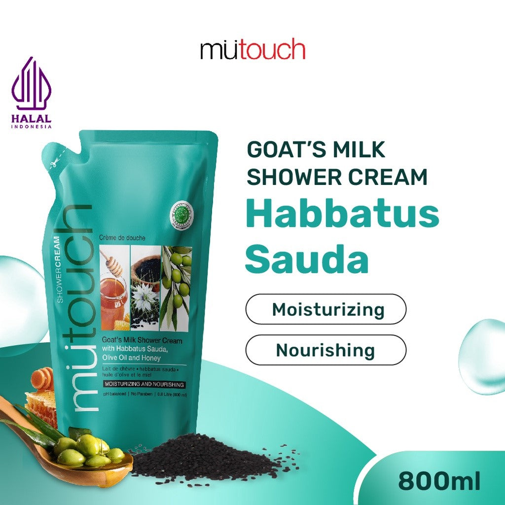 Mutouch Shower Cream Habbatus Sauda Refill | 800ml